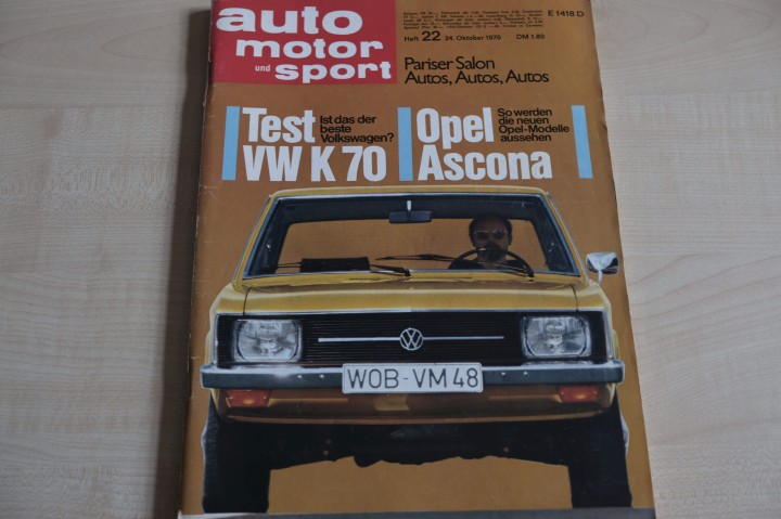 Auto Motor und Sport 22/1970