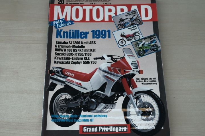 Deckblatt Motorrad (20/1990)