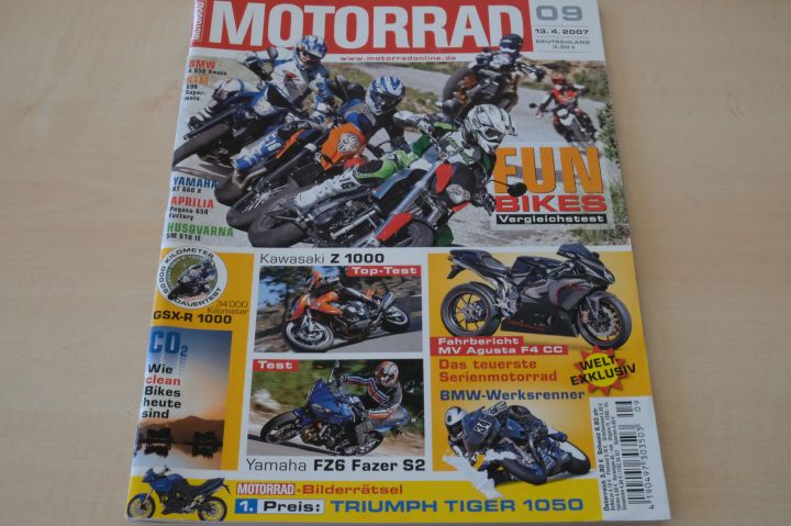 Deckblatt Motorrad (09/2007)