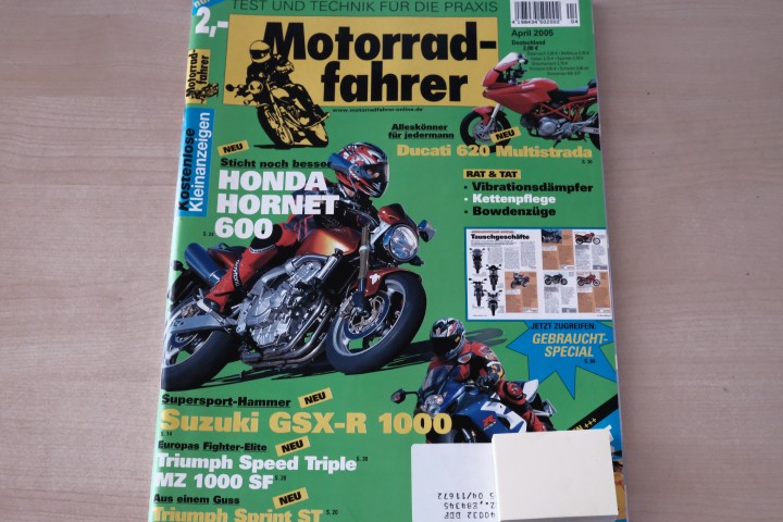 Deckblatt Motorradfahrer (04/2005)