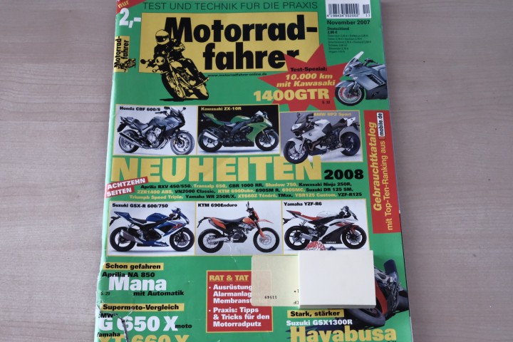 Deckblatt Motorradfahrer (11/2007)
