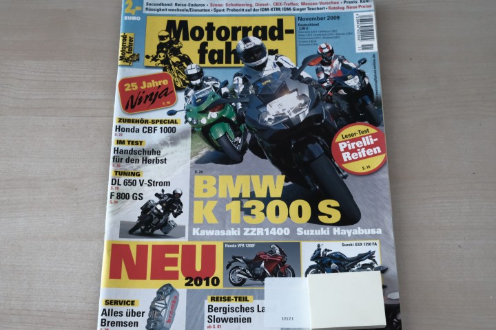 Deckblatt Motorradfahrer (11/2009)