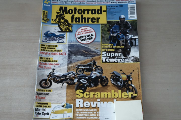 Deckblatt Motorradfahrer (09/2010)