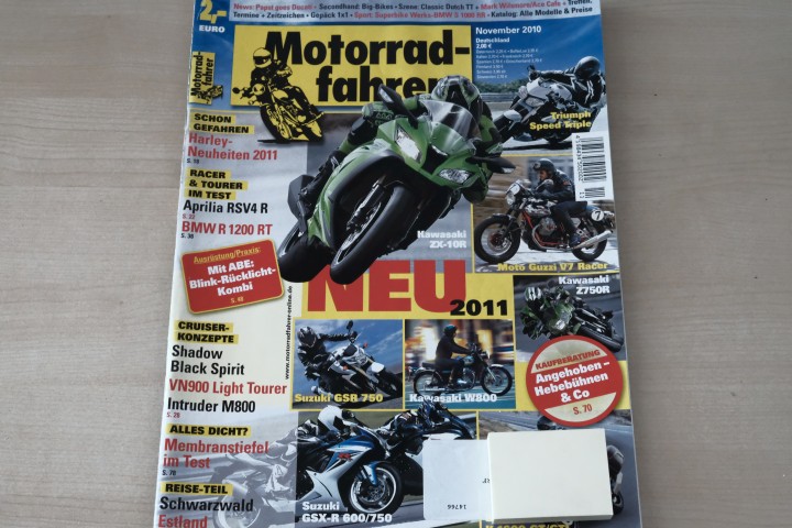 Deckblatt Motorradfahrer (11/2010)