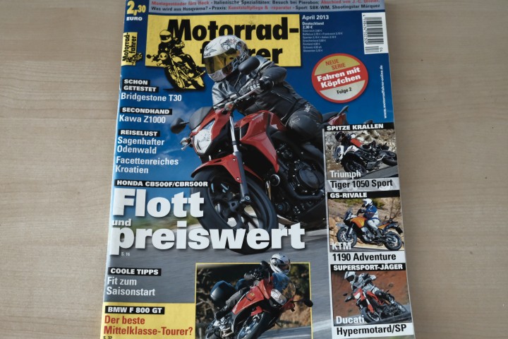 Deckblatt Motorradfahrer (04/2013)